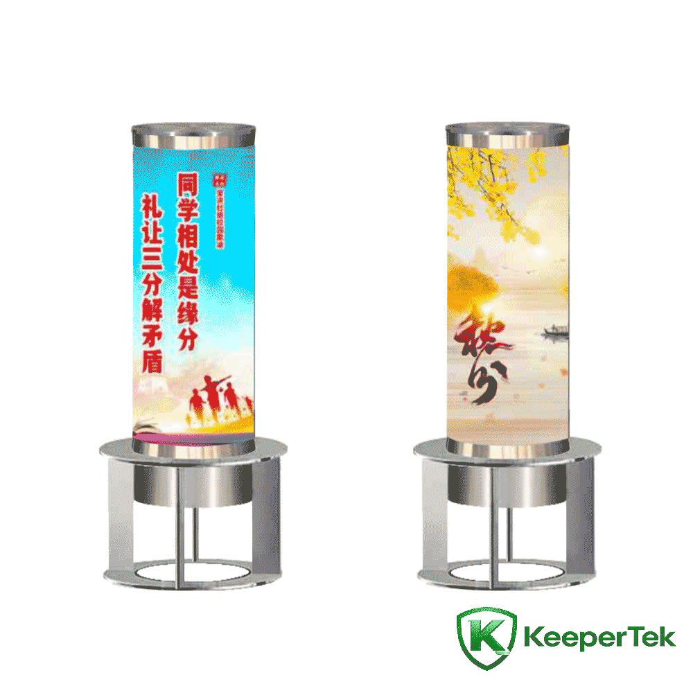 Colonne fixe de type caisson lumineux publicitaire KT-DX09