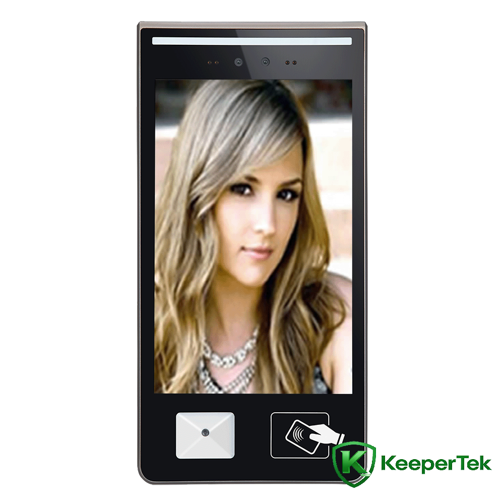 Machine tout-en-un de balayage et de publicité de carte de code QR de reconnaissance faciale de 10,1 pouces KT-FR016